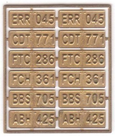 Number Plates