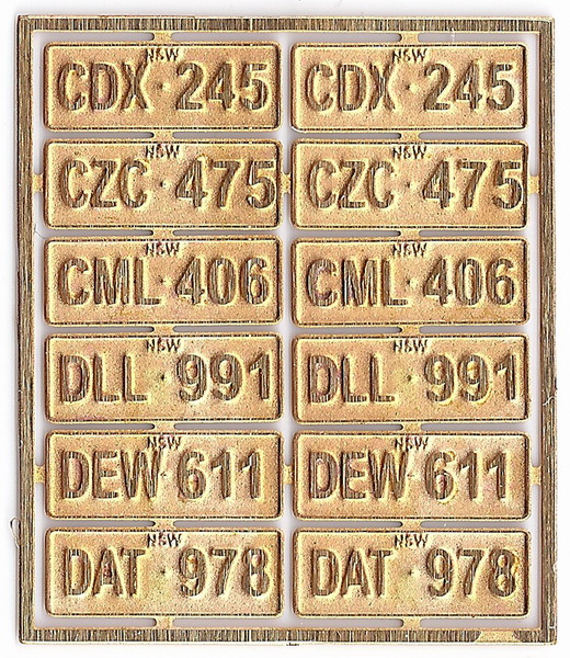 Number Plates