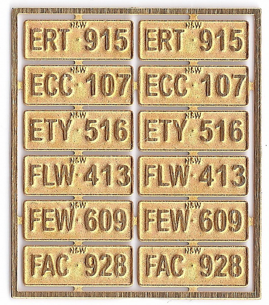 Number Plates